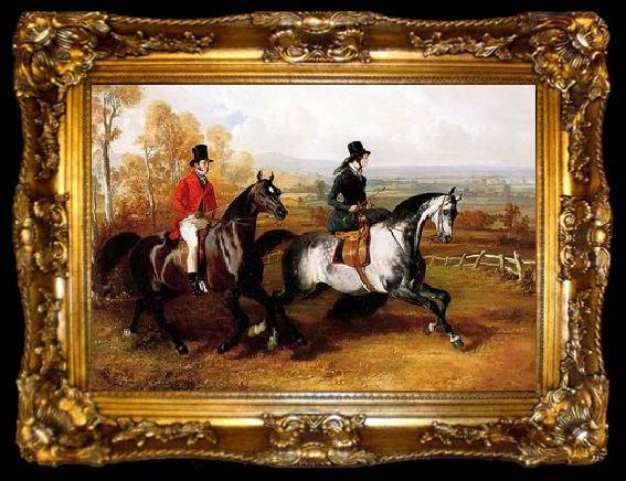 framed  unknow artist Classical hunting fox, Equestrian and Beautiful Horses, 018., ta009-2